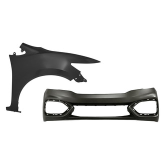 TruParts® - 2-Piece (Front Bumper Cover, Front Passenger Side Fender) (Standard Line)