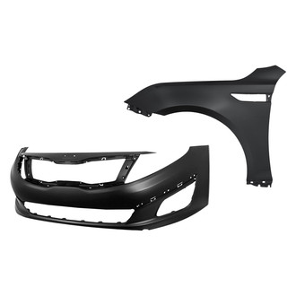 TruParts® - 2-Piece (Front Bumper Cover, Front Driver Side Fender) (CAPA Certified)