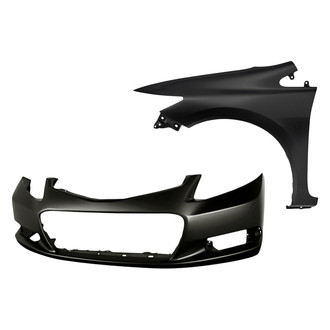 TruParts® - 2-Piece (Front Bumper Cover, Front Driver Side Fender) (Standard Line)