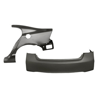 TruParts® - 2-Piece (Rear Bumper Cover, Driver Side Quarter Panel) (Standard Line)