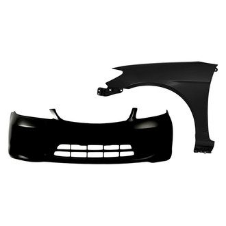 TruParts® - 2-Piece (Front Bumper Cover, Front Driver Side Fender) (CAPA Certified)