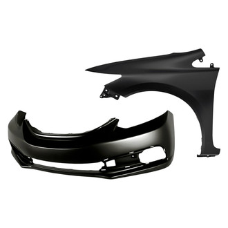 TruParts® - 2-Piece (Front Bumper Cover, Front Driver Side Fender) (CAPA Certified)