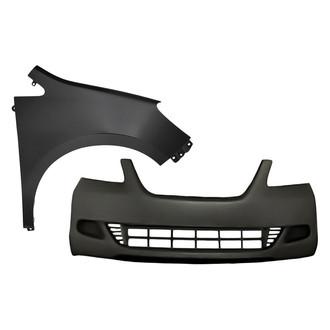 TruParts® - 2-Piece (Front Bumper Cover, Front Passenger Side Fender) (CAPA Certified)