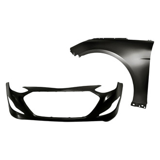 TruParts® - 2-Piece (Front Bumper Cover, Front Driver Side Fender) (Standard Line)