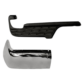 TruParts® - 2-Piece (Rear Passenger Side Bumper End, Rear Passenger Side Bumper Step Pad) (Standard Line)