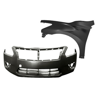 TruParts® - 2-Piece (Front Bumper Cover, Front Driver Side Fender) (Standard Line)