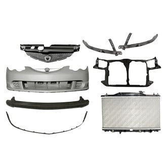 TruParts® - 8-Piece (Front Bumper Cover, Grille, Engine Coolant Radiator, Radiator Support, Front Bumper Spoiler, Front Bumper Reinforcement, Front Inner and Outer Bumper Bracket) (Standard Line)