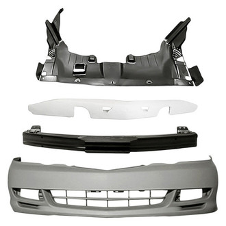 TruParts® - 4-Piece (Front Bumper Cover, Front Bumper Reinforcement, Bumper Splash Shield, Front Bumper Absorber) (Standard Line)