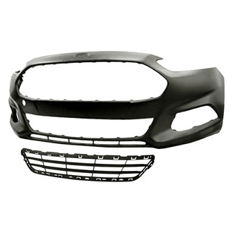 TruParts® - 2-Piece (Front Bumper Cover, Front Center Bumper Grille) (Standard Line)