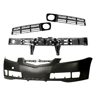 TruParts® - 4-Piece (Front Bumper Cover, Front Inner and Outer Fog Light Bezel, Front Bumper Absorber) (Standard Line)