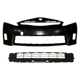 TruParts® - 2-Piece (Front Bumper Cover, Front Lower Center Bumper Grille) (Standard Line)