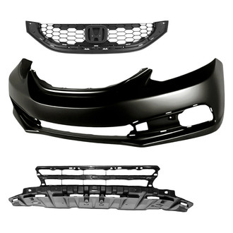 TruParts® - 3-Piece (Front Bumper Cover, Grille, Front Bumper Grille) (Standard Line)