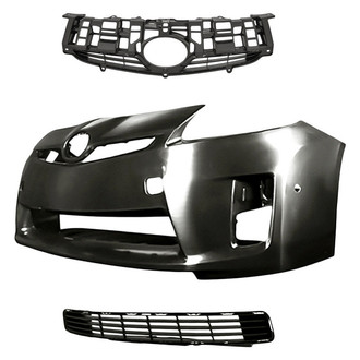 TruParts® - 3-Piece (Front Bumper Cover, Grille, Front Bumper Grille) (CAPA Certified)