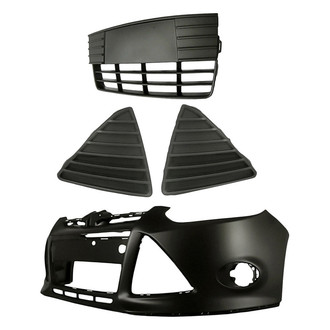 TruParts® - 4-Piece (Front Bumper Cover, Front Lower Bumper Grille, Front Inner and Outer Fog Light Cover) (Standard Line)