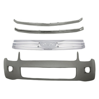 TruParts® - 4-Piece (Front Bumper Cover, Grille, Front Upper and Lower Bumper Grille Bar) (Standard Line)