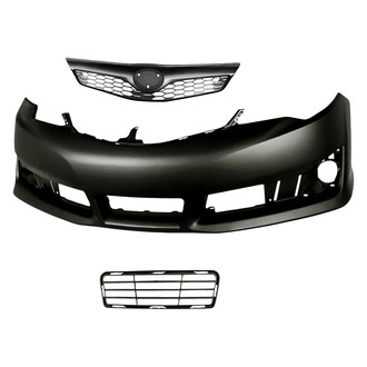TruParts® - 3-Piece (Front Bumper Cover, Grille, Front Center Bumper Grille) (Standard Line)