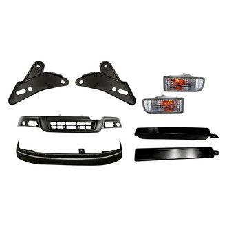 TruParts® - 8-Piece (Front Inner and Outer Bumper Grille Filler, Front Bumper Face Bar, Front Bumper Valance, Front Driver and Passenger Side Bumper Mounting Arm, Front Driver and Passenger Side Turn Signal/Parking Light) (Standard Line)