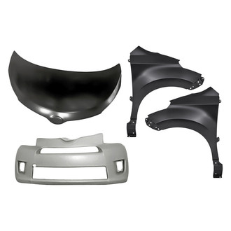 TruParts® - 4-Piece (Front Bumper Cover, Front Driver and Passenger Side Fender, Hood Panel) (Standard Line)