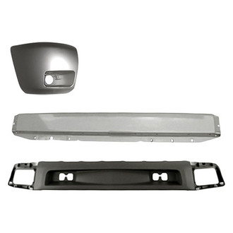 TruParts® - 3-Piece (Front Bumper Reinforcement, Front Bumper Air Deflector, Front Driver Side Bumper End) (Standard Line)