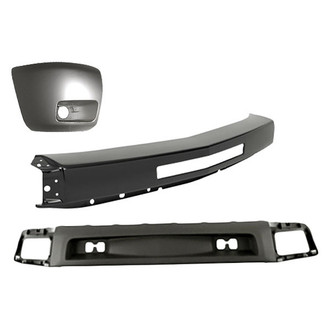 TruParts® - 3-Piece (Front Bumper Face Bar, Front Bumper Air Deflector, Front Driver Side Bumper End) (Standard Line)