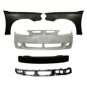 TruParts® - 5-Piece (Front Bumper Cover, Front Driver and Passenger Side Fender, Front Bumper Cover Reinforcement, Header Panel) (Standard Line)