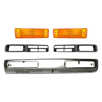 TruParts® - 5-Piece (Front Bumper, Front Driver and Passenger Side Turn Signal/Parking Light, Front Inner and Outer Fog Light Bezel) (Standard Line)