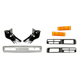 TruParts® - 7-Piece (Front Bumper, Front Upper Inner and Outer Bumper Bracket, Front Driver and Passenger Side Turn Signal/Parking Light, Front Inner and Outer Fog Light Bezel) (Standard Line)