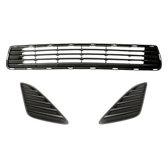 TruParts® - 3-Piece (Front Bumper Grille, Front Inner and Outer Fog Light Cover) (Standard Line)