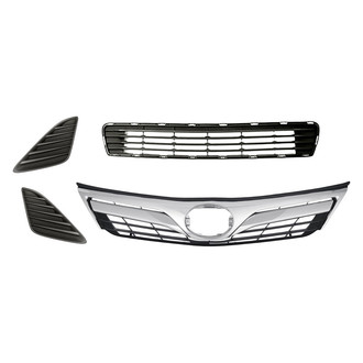TruParts® - 4-Piece (Grille, Front Bumper Grille, Front Inner and Outer Fog Light Cover) (Standard Line)