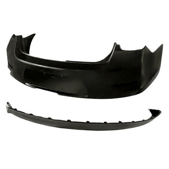 TruParts® - 2-Piece (Rear Bumper Cover, Rear Lower Bumper Valance) (Standard Line)
