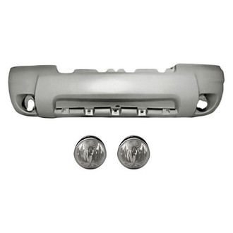TruParts® - 3-Piece (Front Bumper Cover, Driver and Passenger Side Fog Light) (Standard Line)