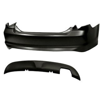 TruParts® - 2-Piece (Rear Bumper Cover, Rear Bumper Valance) (Standard Line)