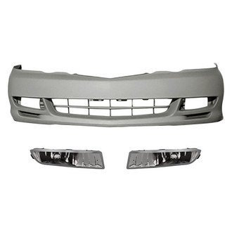 TruParts® - 3-Piece (Front Bumper Cover, Driver and Passenger Side Fog Light Lens and Housing) (Standard Line)
