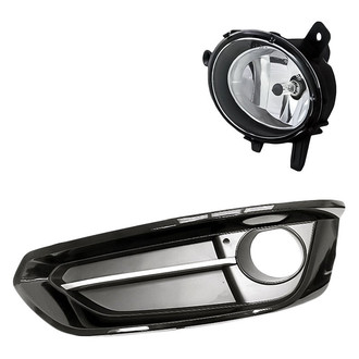 TruParts® - 2-Piece (Driver Side Fog Light, Front Driver Side Fog Light Cover) (Standard Line)