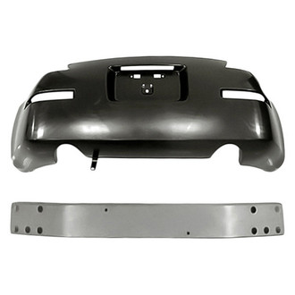 TruParts® - 2-Piece (Rear Bumper Cover, Rear Bumper Impact Bar) (Standard Line)