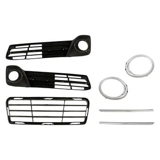 TruParts® - 7-Piece (Front Center Bumper Grille, Front Inner and Outer Fog Light Bezel, Front Inner and Outer Bumper Cover Molding, Front Inner and Outer Fog Light Trim) (Standard Line)
