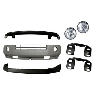 TruParts® - 7-Piece (Front Upper and Lower Bumper Cover, Driver and Passenger Side Fog Light, Front Bumper Reinforcement, Front Driver Side Splash Shield Mount Bracket) (Standard Line)