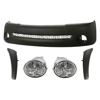 TruParts® - 5-Piece (Front Bumper Cover, Driver and Passenger Side Fog Light, Front Inner and Outer Bumper Extension) (Standard Line)