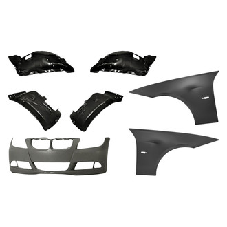 TruParts® - 7-Piece (Front Bumper Cover, Front Driver and Passenger Side Fender, Front Driver and Passenger Side Fender Liner Front Section, Front Driver and Passenger Side Fender Liner Rear Section) (Standard Line)