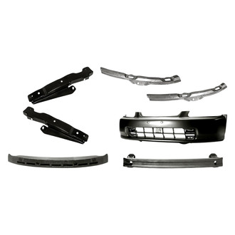 TruParts® - 7-Piece (Front Bumper Cover, Front Bumper Reinforcement, Front Inner and Outer Bumper Stay, Front Upper Inner and Outer Bumper Cover Retainer, Front Bumper Absorber) (Standard Line)