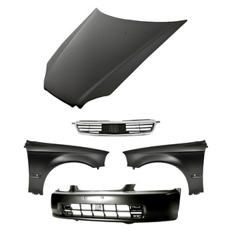 TruParts® - 5-Piece (Front Bumper Cover, Front Driver and Passenger Side Fender, Grille, Hood Panel) (Standard Line)