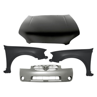 TruParts® - 4-Piece (Front Bumper Cover, Front Driver and Passenger Side Fender, Hood Panel) (Standard Line)