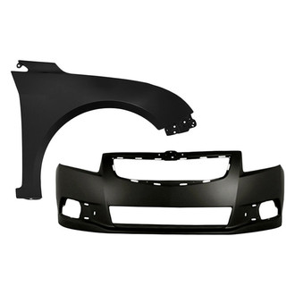 TruParts® - 2-Piece (Front Bumper Cover, Front Passenger Side Fender) (Standard Line)