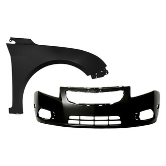 TruParts® - 2-Piece (Front Bumper Cover, Front Passenger Side Fender) (Standard Line)