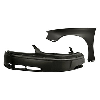 TruParts® - 2-Piece (Front Bumper Cover, Front Driver Side Fender) (Standard Line)