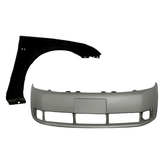 TruParts® - 2-Piece (Front Bumper Cover, Front Passenger Side Fender) (Standard Line)
