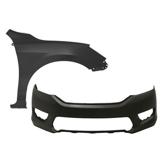 TruParts® - 2-Piece (Front Bumper Cover, Front Passenger Side Fender) (Standard Line)