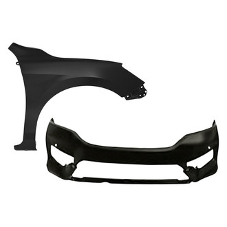 TruParts® - 2-Piece (Front Bumper Cover, Front Passenger Side Fender) (Standard Line)