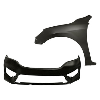 TruParts® - 2-Piece (Front Bumper Cover, Front Driver Side Fender) (Standard Line)
