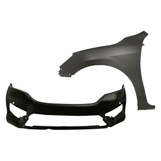 TruParts® - 2-Piece (Front Bumper Cover, Front Driver Side Fender) (Standard Line)